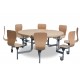 8 Seat Primo Round Mobile Folding Table